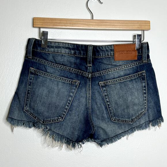 Lucky Brand Cut Off Button Fly Denim Shorts - Picture 2 of 6